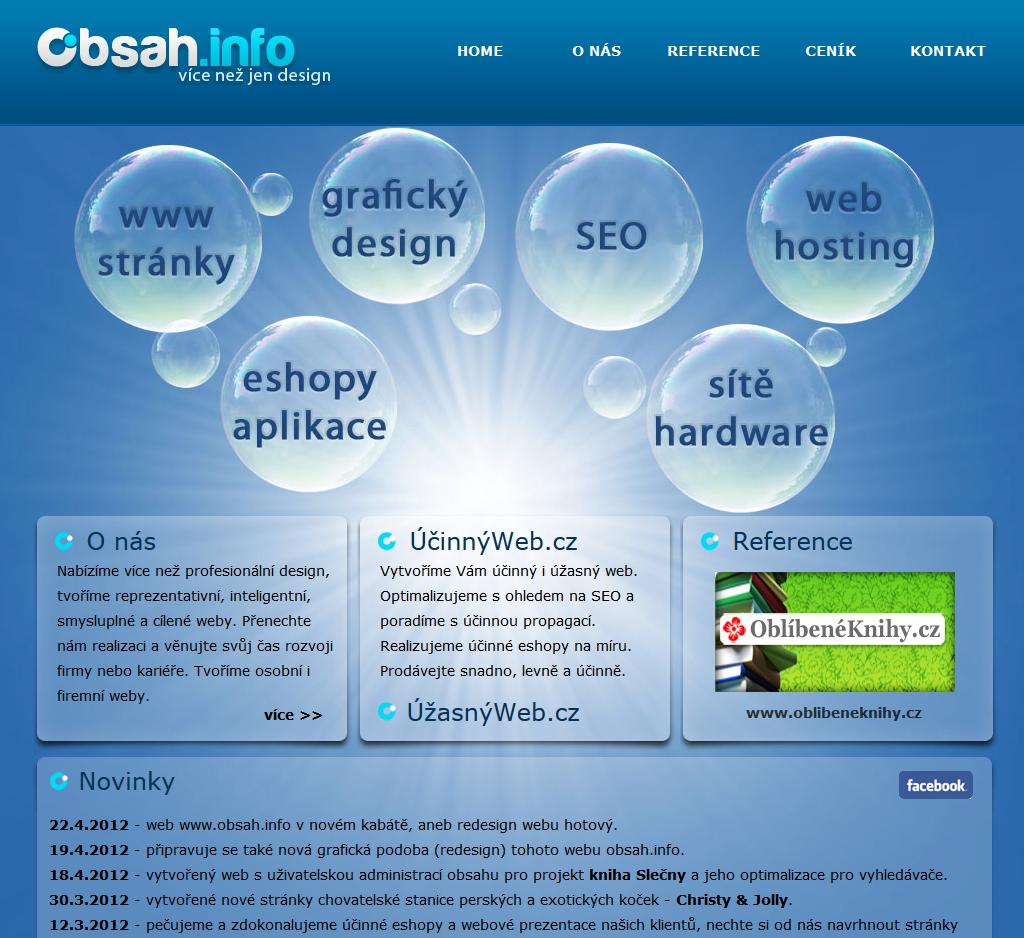 obsah.info new design